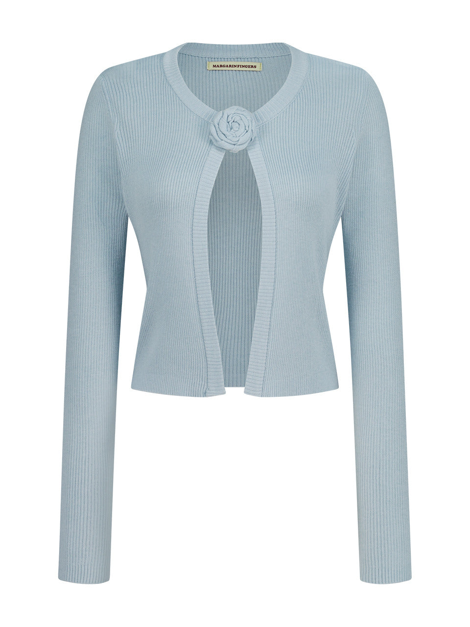 Margarin Fingers - Rose Corsage Cardigan (Light Blue) product image 2 | TRAB K-Fashion Australia