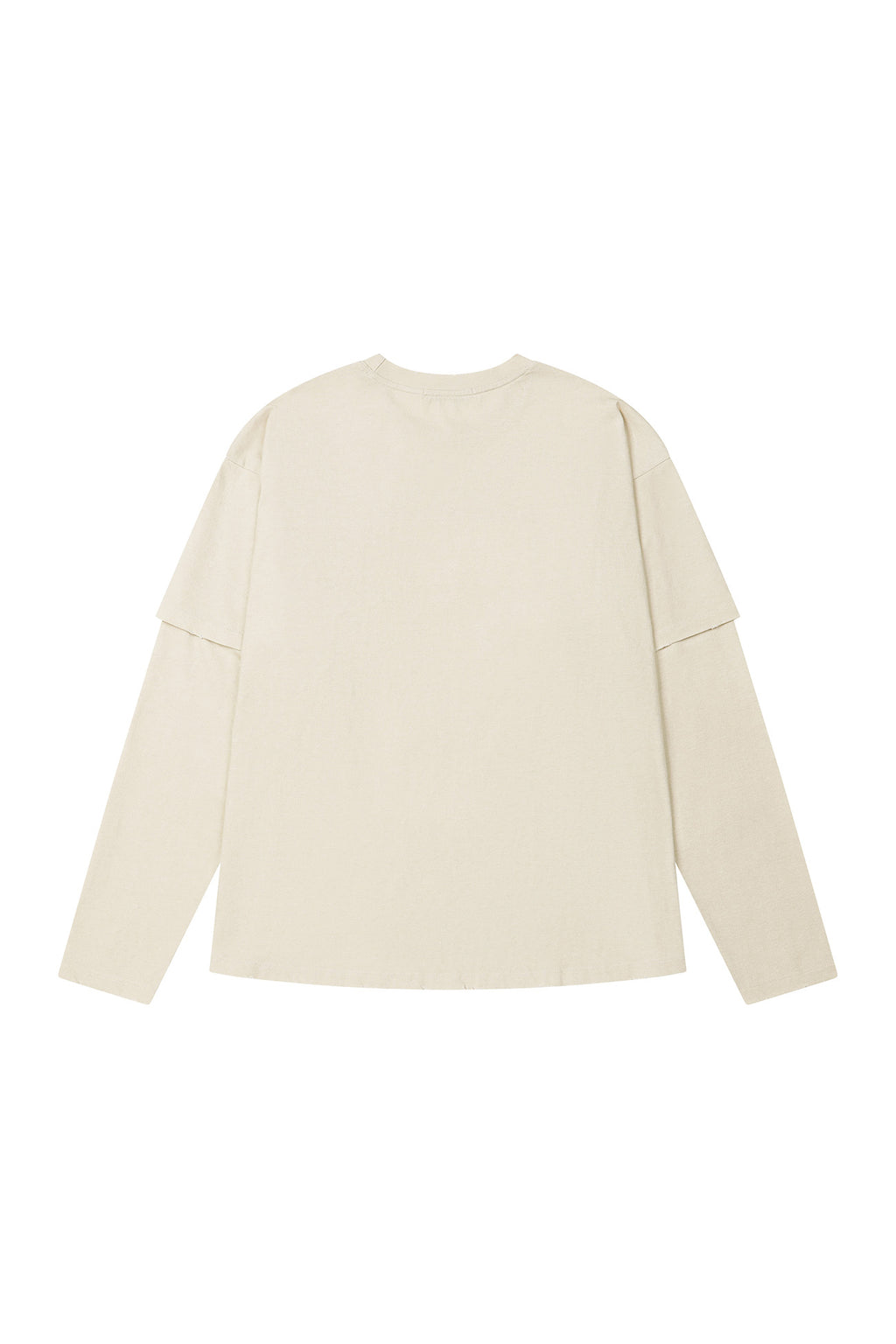 Deinet - Applique Layered T-Shirt (Ivory) product image 8 | TRAB K-Fashion Australia