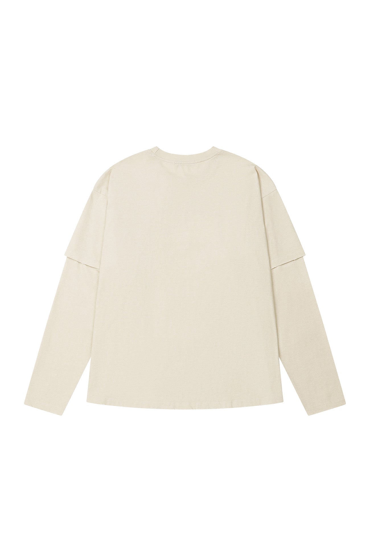 Deinet - Applique Layered T-Shirt (Ivory) product image 8 | TRAB K-Fashion Australia