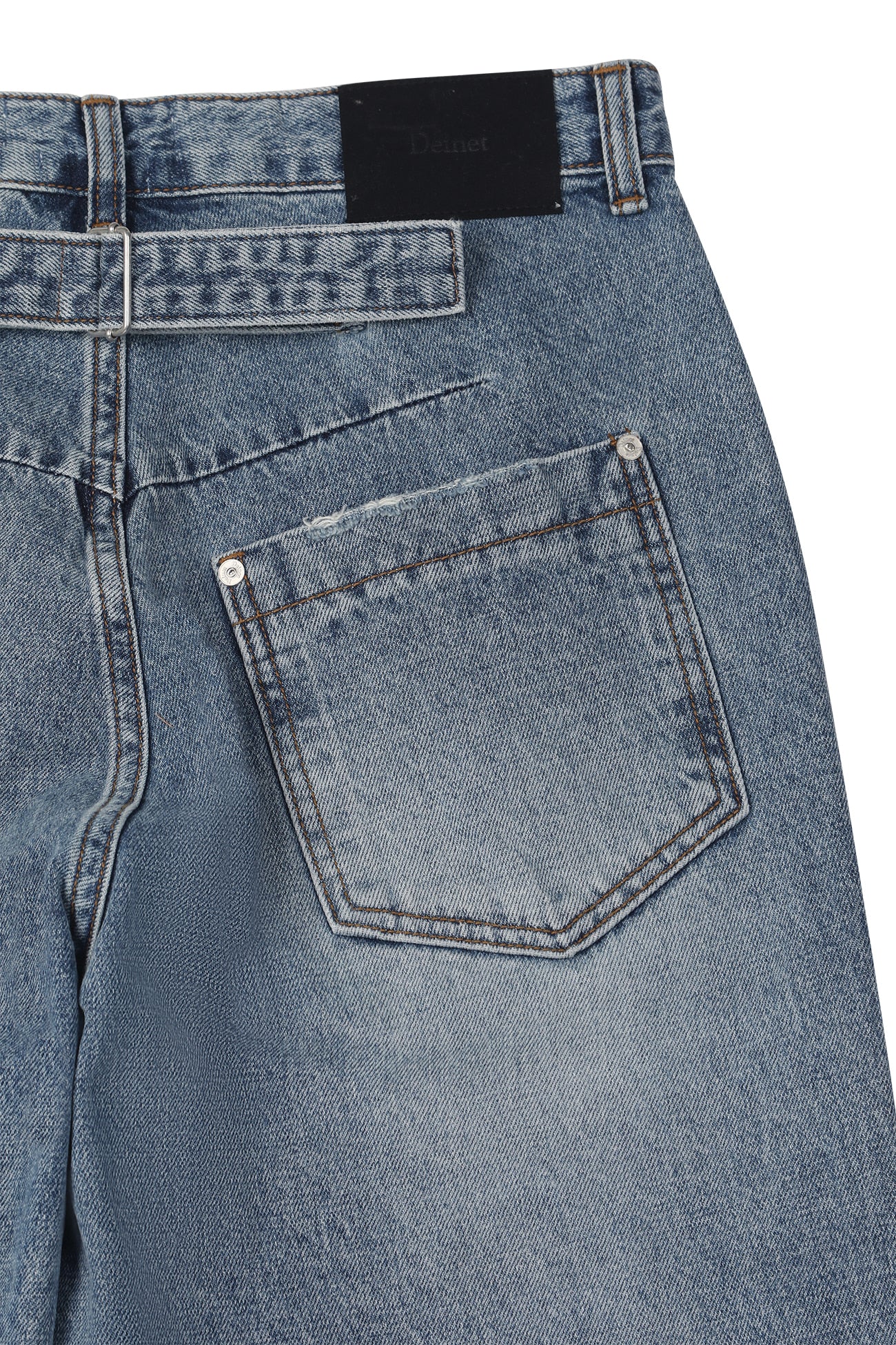 Deinet - Twisted Cinch Back Jeans (Blue) product image 14 | TRAB K-Fashion Australia