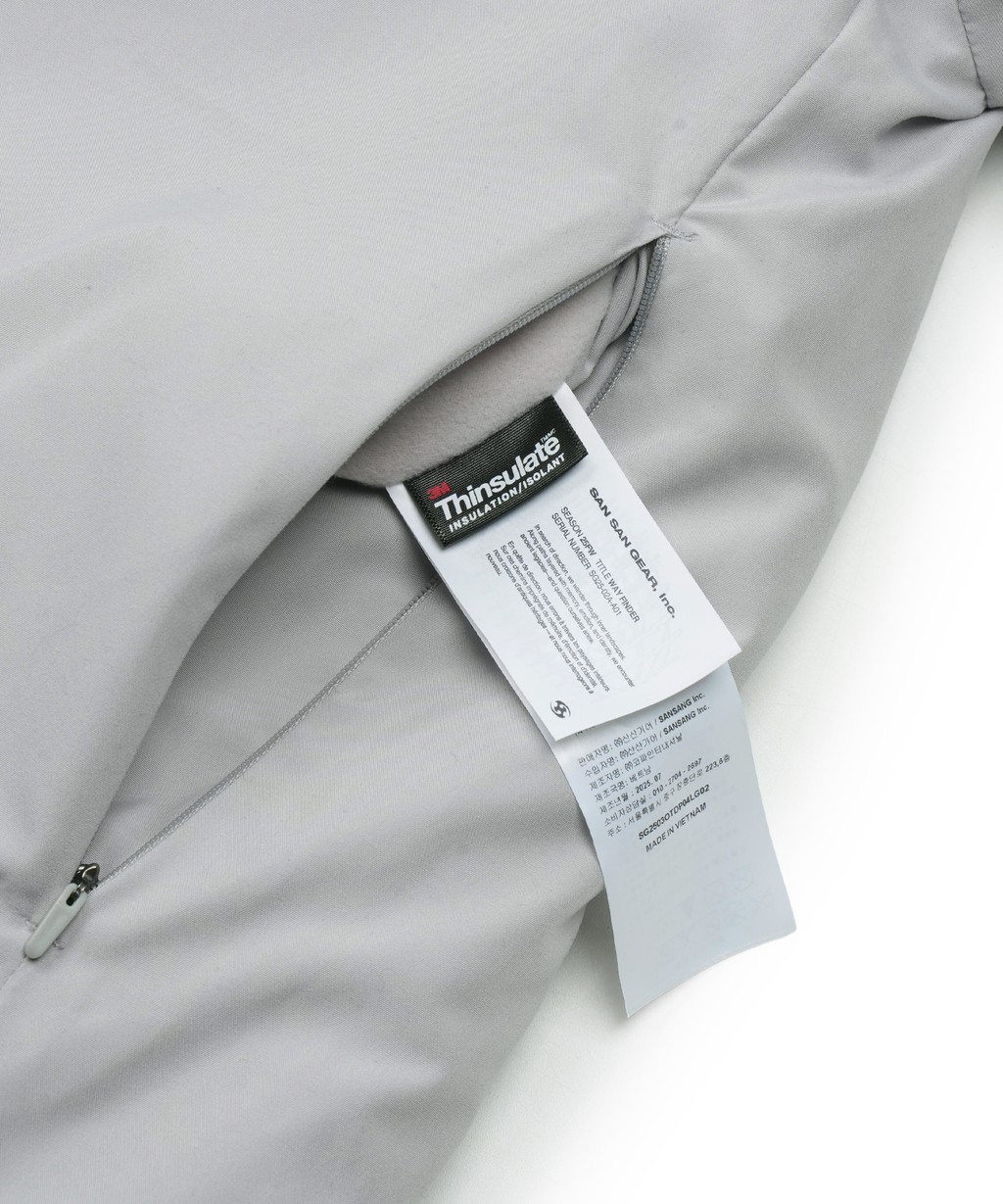 San San Gear - Reversible Puffer Jacket (Light Grey) product image 17 | TRAB K-Fashion Australia