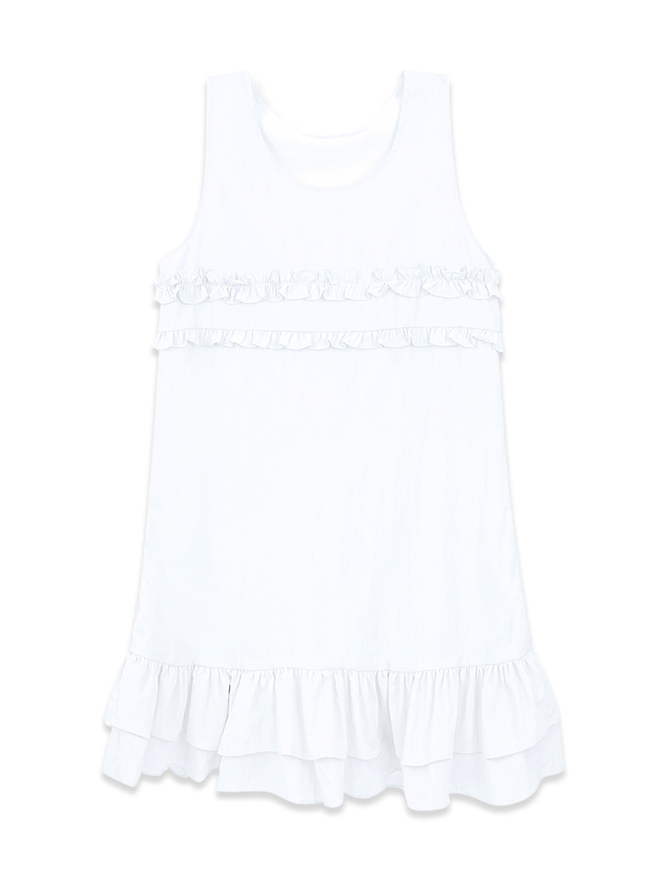 Margarin Fingers - Mixed Frill Mini One Piece (White) product image 2 | TRAB K-Fashion Australia