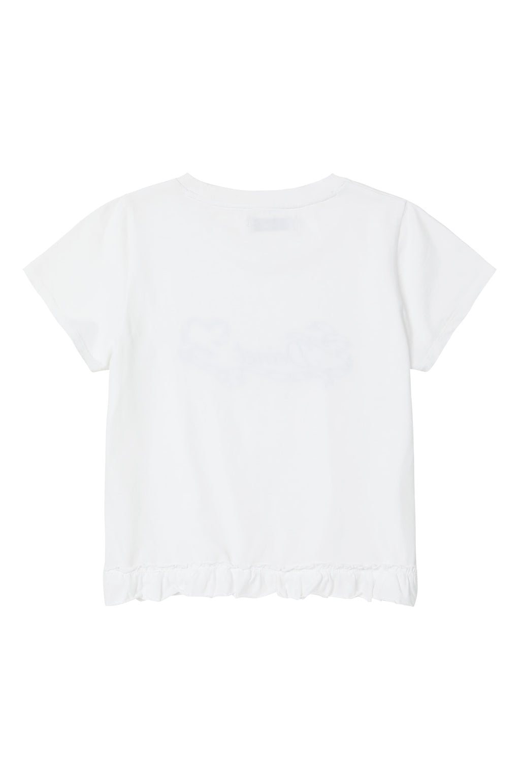 Deinet - Ruffle Washed T-Shirt (White) product image 2 | TRAB K-Fashion Australia