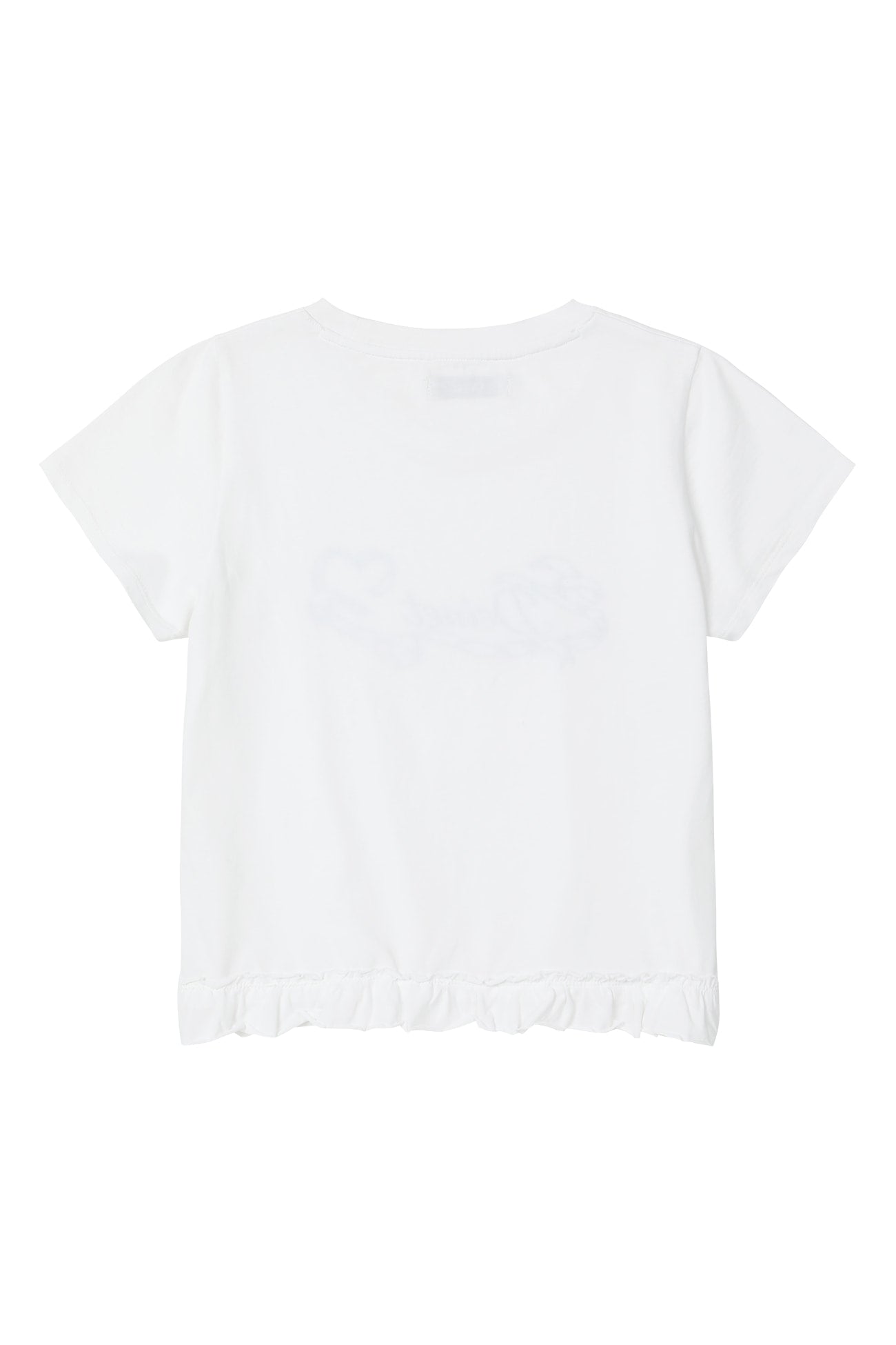 Deinet - Ruffle Washed T-Shirt (White) product image 2 | TRAB K-Fashion Australia