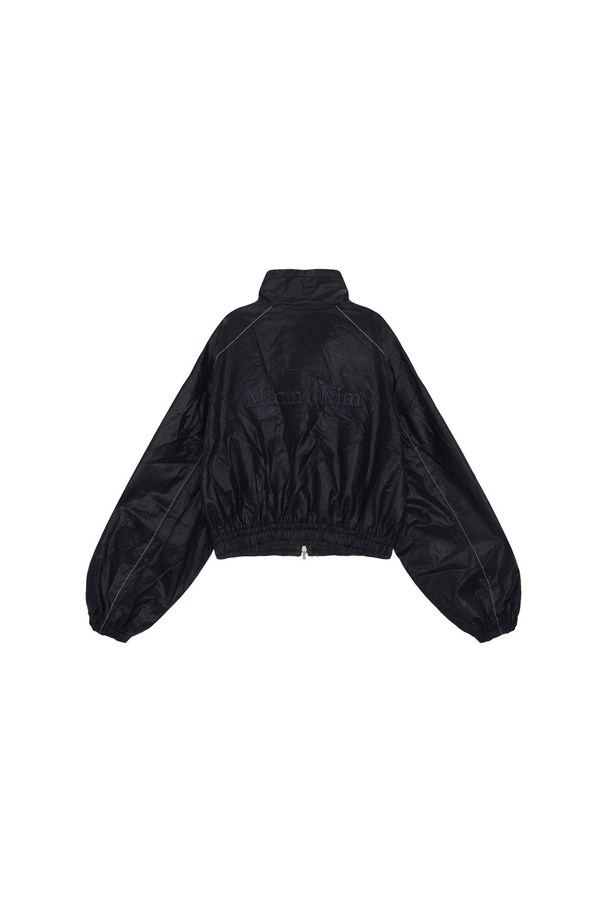 Matin Kim - Matin Rough Coating Crop Bomber (Navy) product image 1 | TRAB K-Fashion Australia