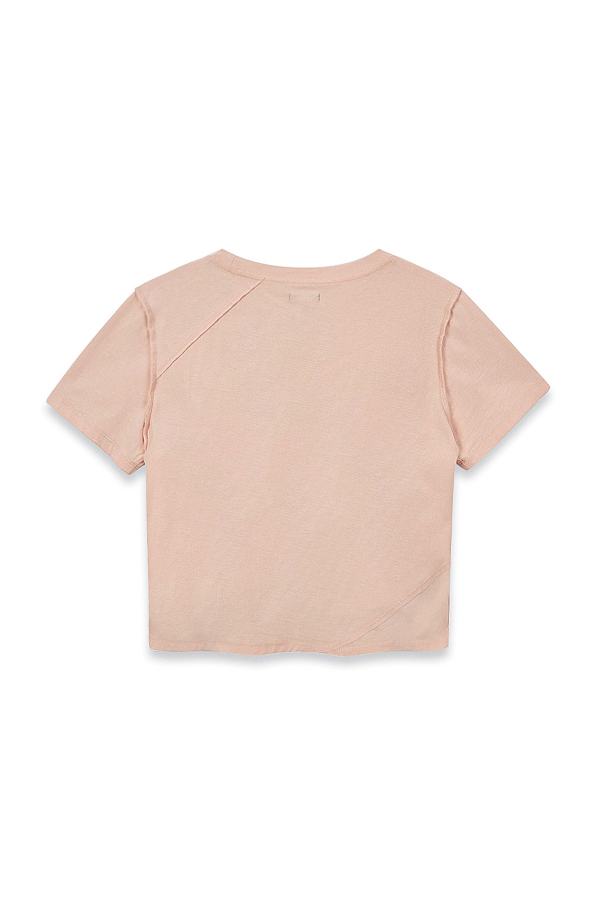Matin Kim - Diagonal Logo Reversible Crop Top (Light Orange) product image 4 | TRAB K-Fashion Australia