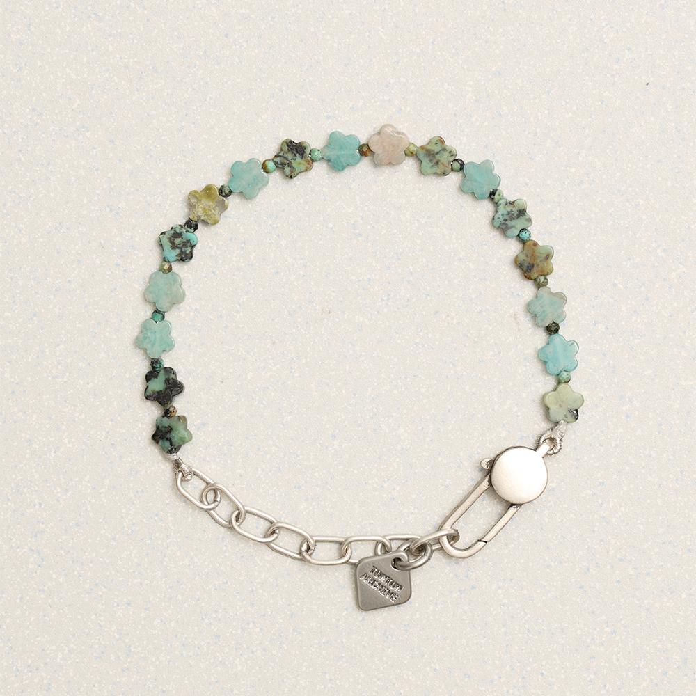 Towtow Archive - Spotted Star Stone Bracelet (Green) product image 1 | TRAB K-Fashion Australia
