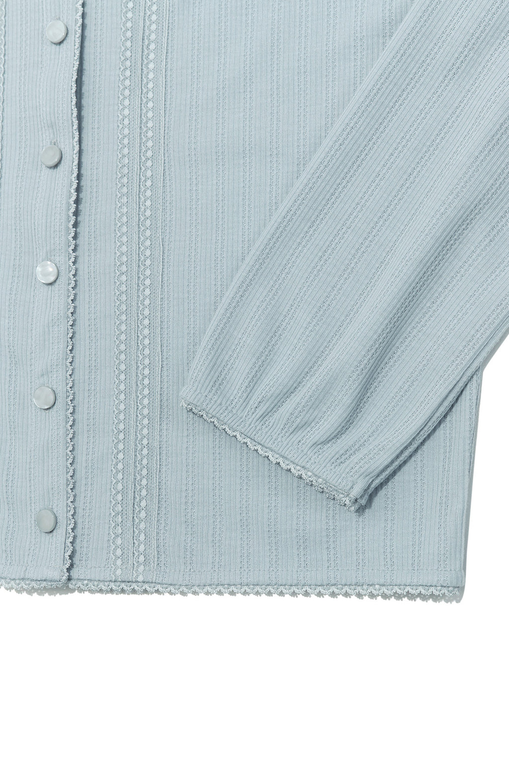 Deinet - [yoon Soap X Deinet] Lace Cardigan (Light Blue) product image 4 | TRAB K-Fashion Australia