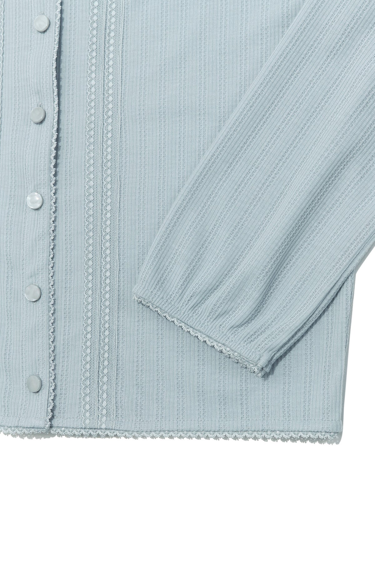 Deinet - [yoon Soap X Deinet] Lace Cardigan (Light Blue) product image 4 | TRAB K-Fashion Australia