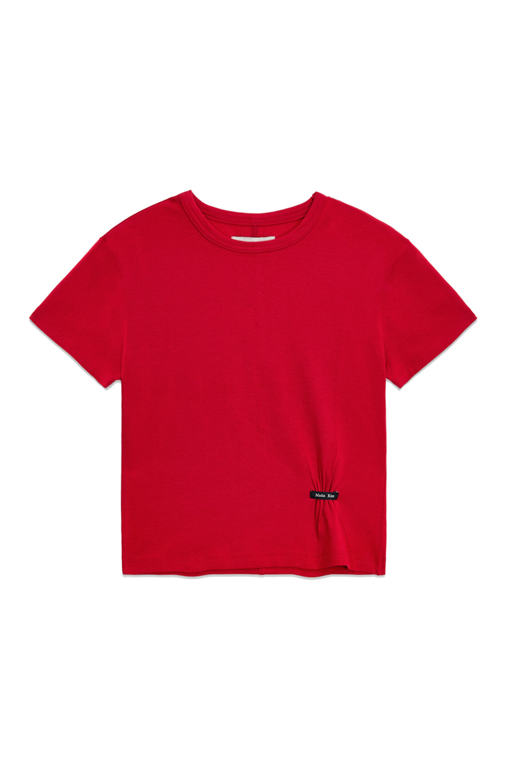 Matin Kim - Mini Label Shirring Top (Red) product image 1 | TRAB K-Fashion Australia