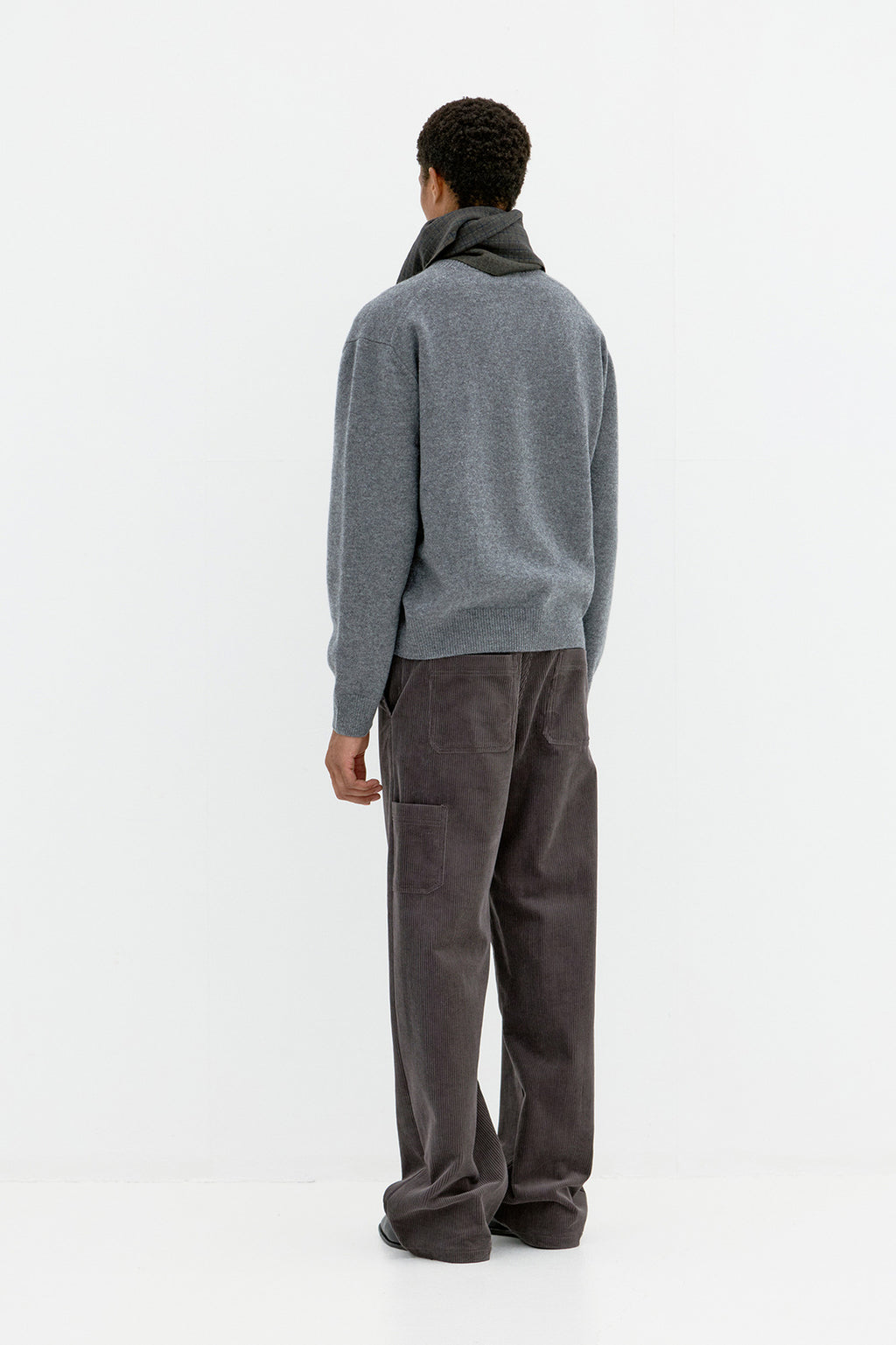 Coor - Corduroy Carpenter Pocket Pants (Cinder Gray) product image 4 | TRAB K-Fashion Australia