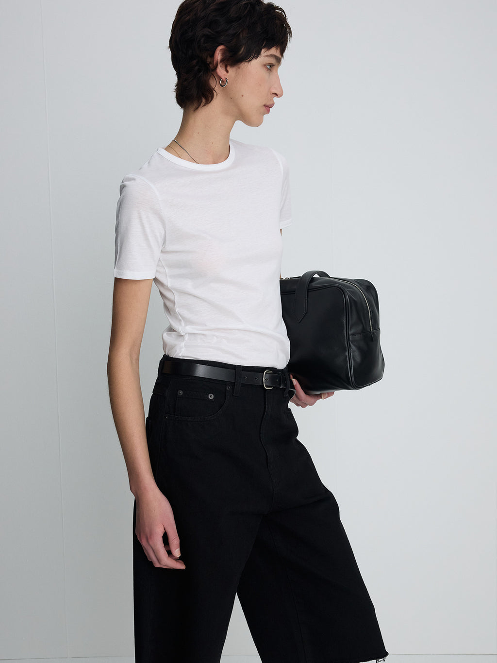Tonywack - Tencel Short Sleeve T-Shirt (Off White) product image 3 | TRAB K-Fashion Australia
