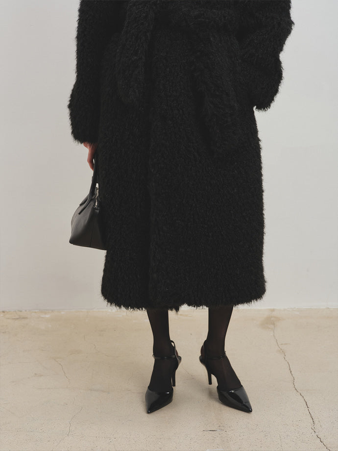 Tonywack - Oversized Black Fur Coat (Black) product image 9 | TRAB K-Fashion Australia