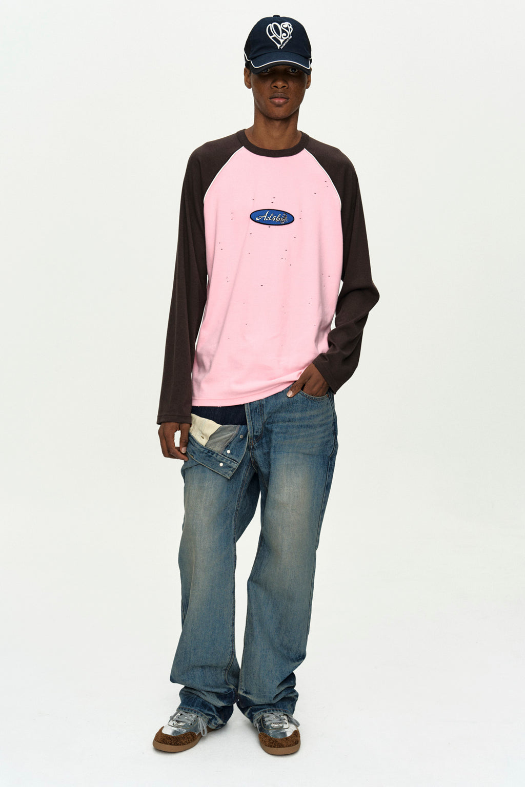 Andersson Bell - Unisex Asymmetric Layered Wide-Leg Jeans (Blue) product image 7 | TRAB K-Fashion Australia