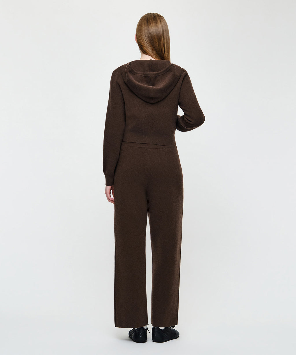 Marithe & Francois Girbaud - Ribbon Classic Logo Knit Pants (Brown) product image 4 | TRAB K-Fashion Australia