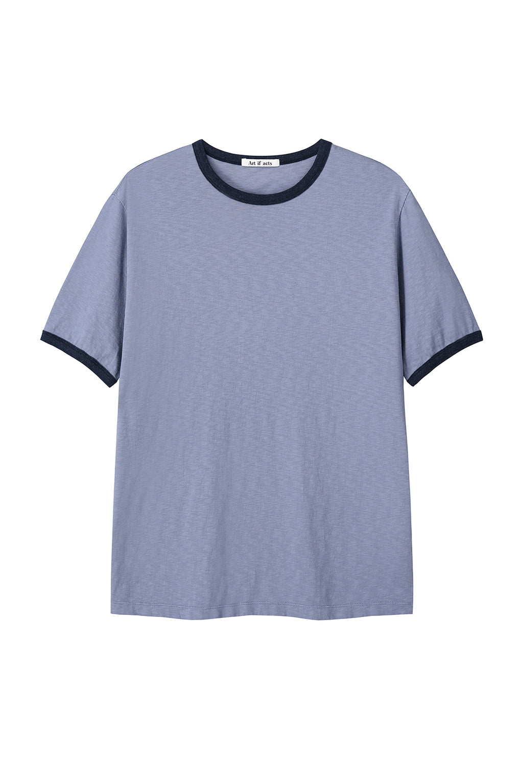 Art if acts - Slub Ringer Tee (Sky Blue/Navy) product image 6 | TRAB K-Fashion Australia