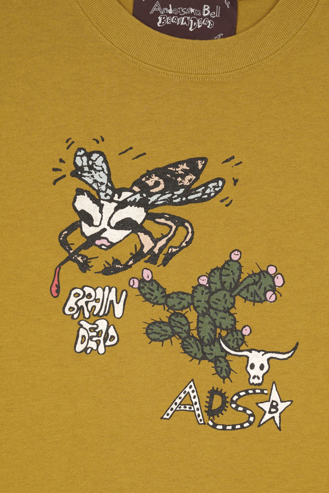 Andersson Bell - Anedrsson Bell X Brain Dead Mosquito T-Shirt (Amber) product image 9 | TRAB K-Fashion Australia