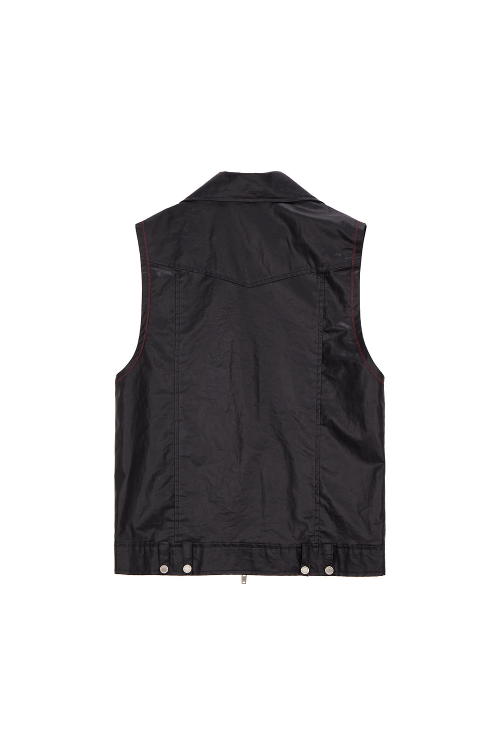 Matin Kim - Leather Like Rider Vest (Black) product image 2 | TRAB K-Fashion Australia