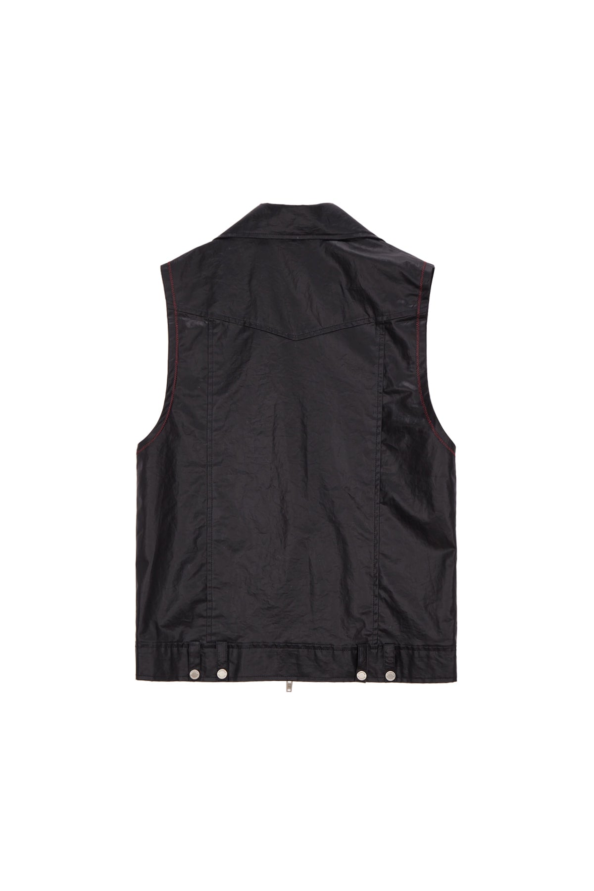 Matin Kim - Leather Like Rider Vest (Black) product image 2 | TRAB K-Fashion Australia