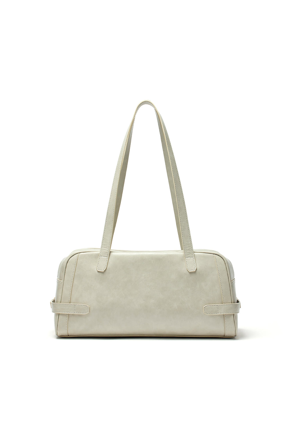 Matin Kim - Biker Detail Medium Shoulder Bag (Light Grey) product image 5 | TRAB K-Fashion Australia