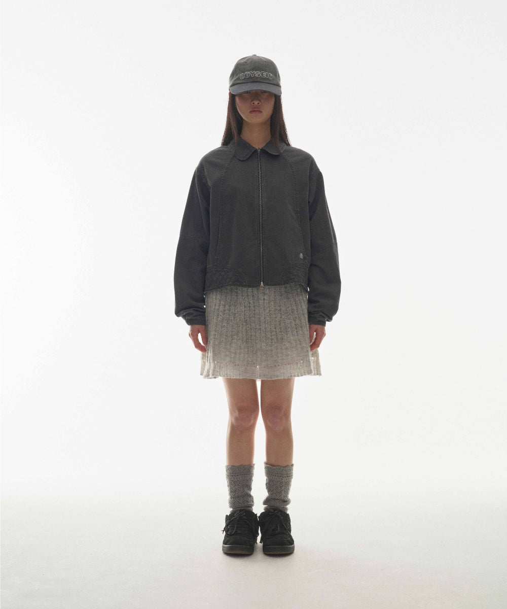 Coyseio - Round Collar Stitch Jacket (Blue Grey) product image 8 | TRAB K-Fashion Australia