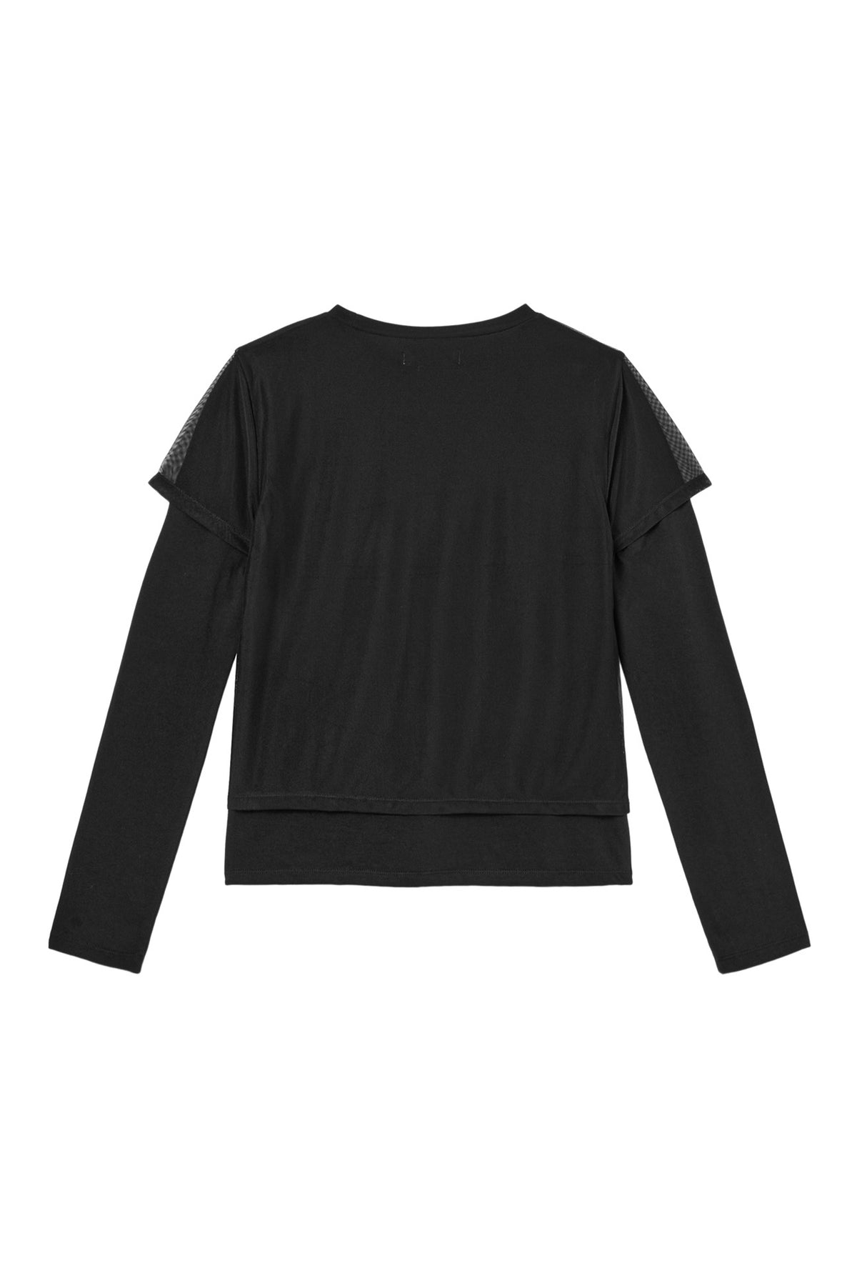 Deinet - See-Through Layered Long Sleeve (Black) product image 2 | TRAB K-Fashion Australia