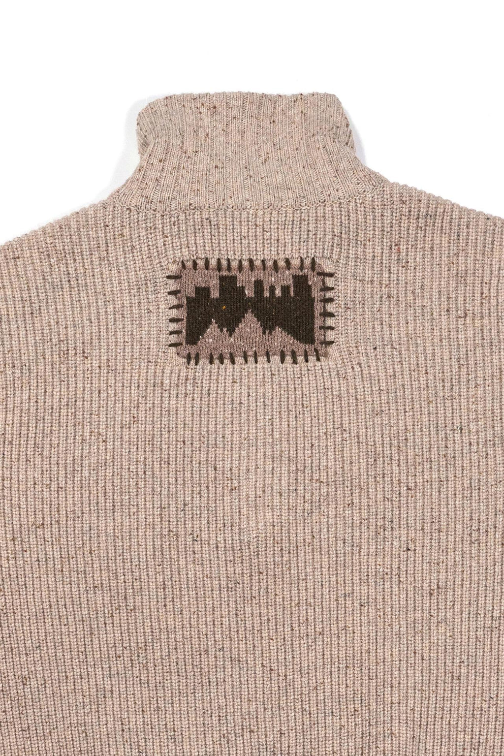 Ioedle - Building Forest Wool Blend Half Zip-Up Knit Pullover (Beige) product image 6 | TRAB K-Fashion Australia