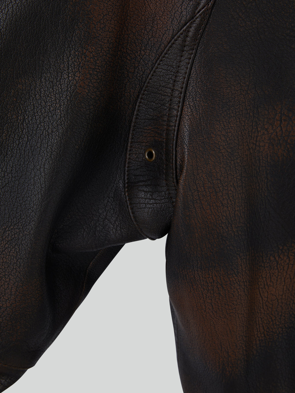 Recto - Oversized Shearing Leather Jumper (Vintage Brown) product image 15 | TRAB K-Fashion Australia