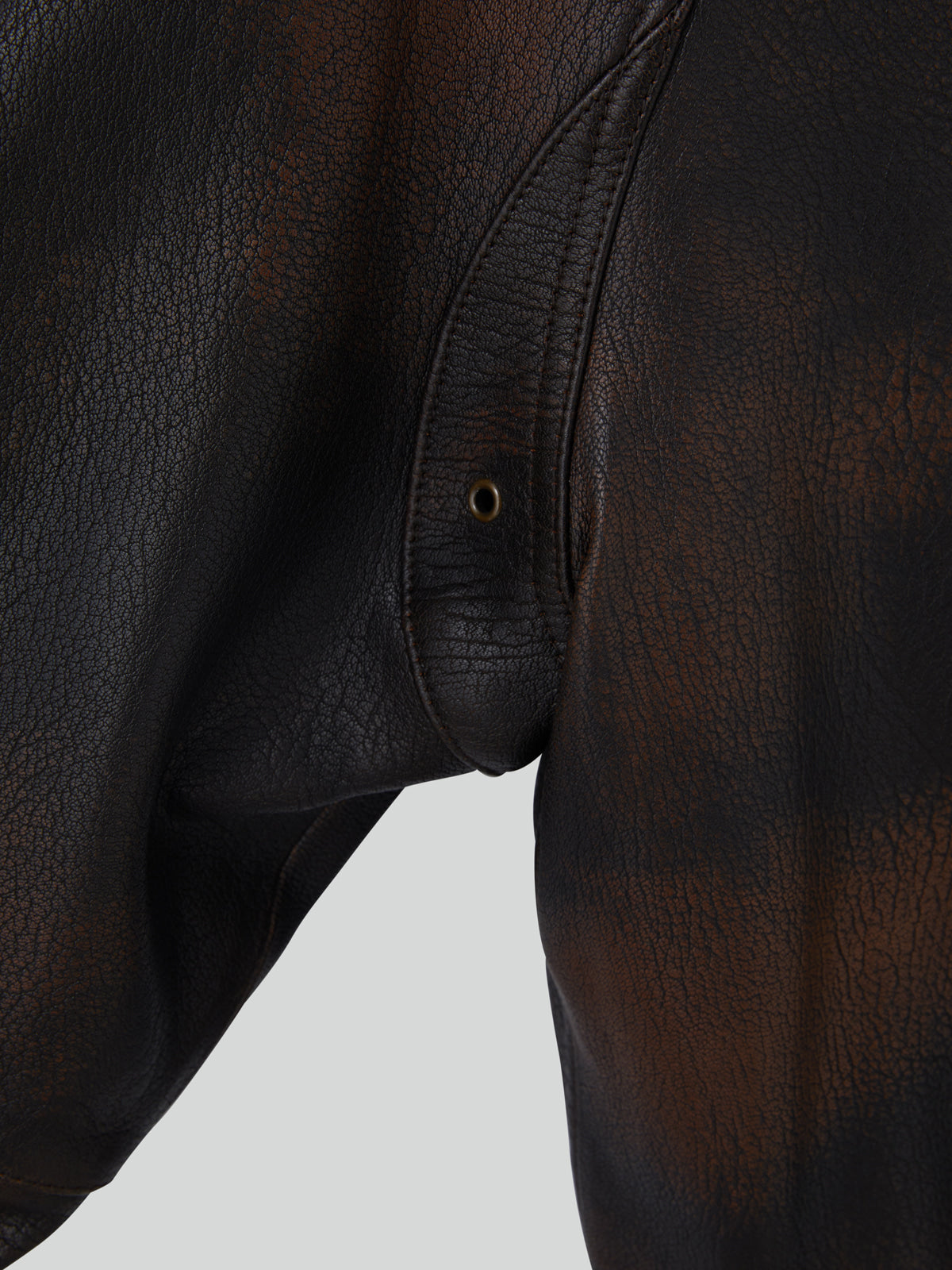 Recto - Oversized Shearing Leather Jumper (Vintage Brown) product image 15 | TRAB K-Fashion Australia