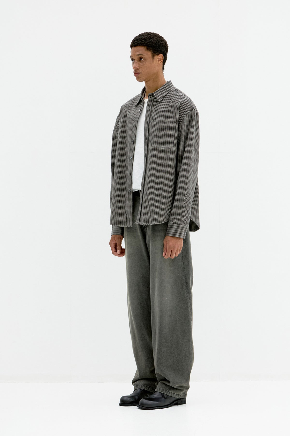 Coor - Gun Club Check Shirt (Nep Black) product image 3 | TRAB K-Fashion Australia