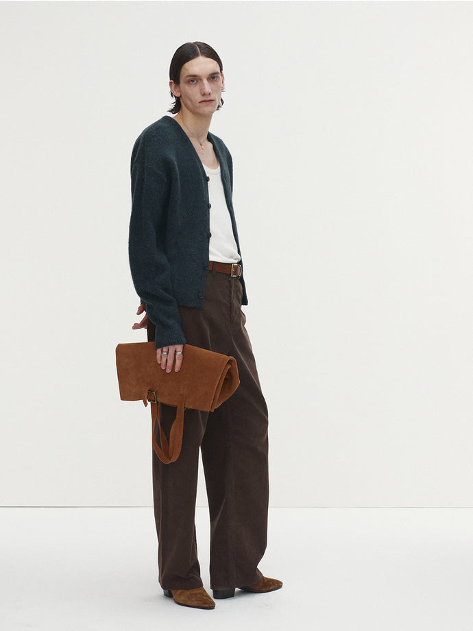 Tonywack - Corduroy Loose Flared Pants (Brown) product image 2 | TRAB K-Fashion Australia