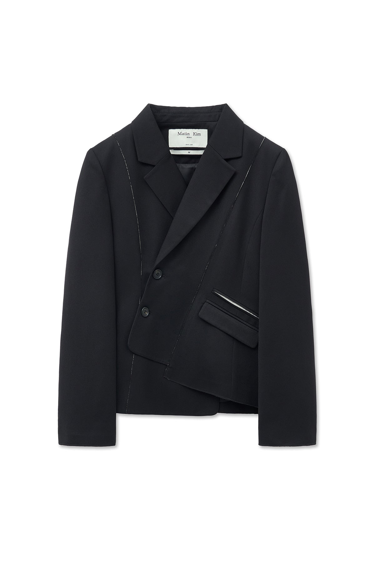 Matin Kim - Cut Out Point String Blazer (Black) product image 3 | TRAB K-Fashion Australia