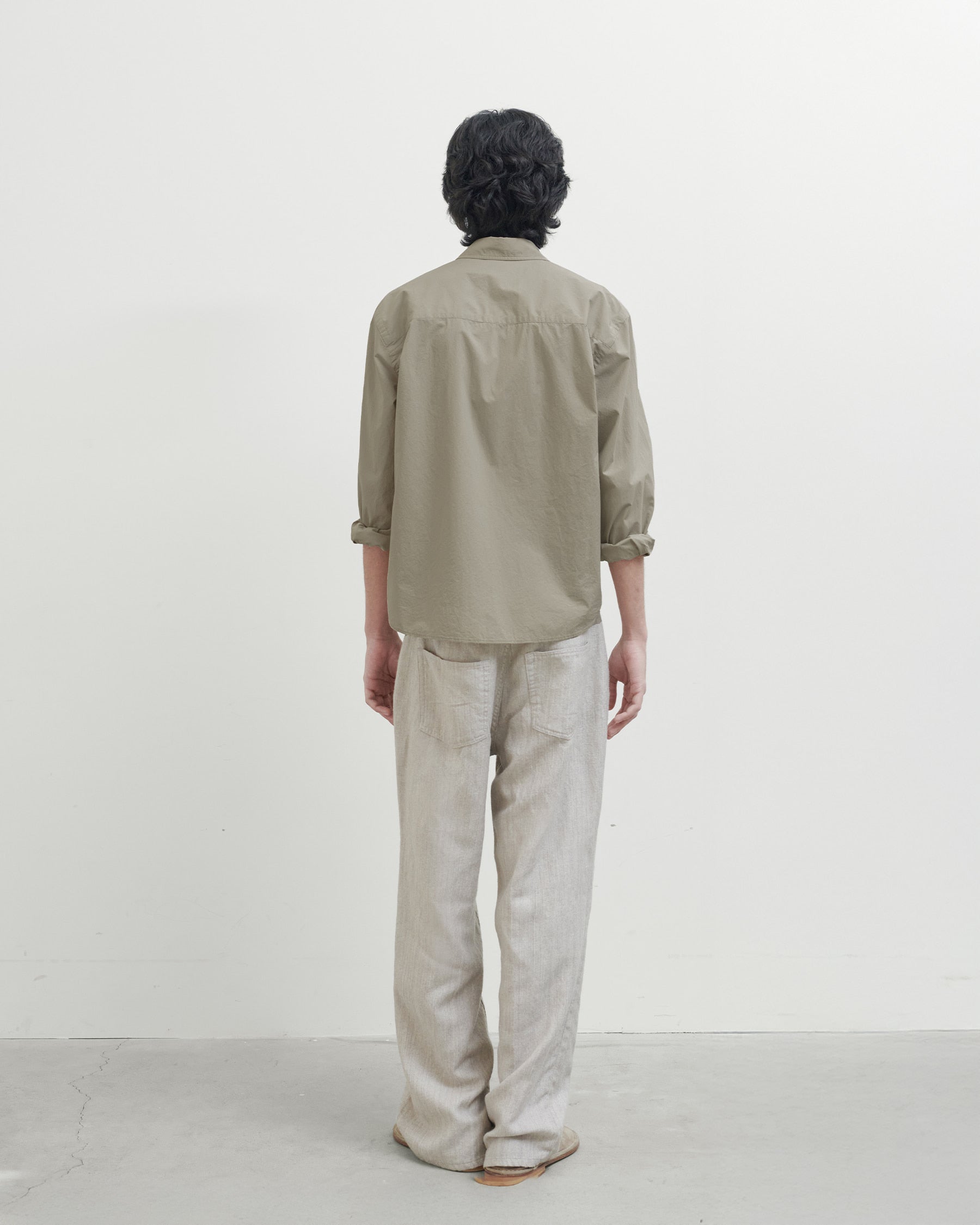 Brownyard - Waist Cut Shirt (Beige) product image 3 | TRAB K-Fashion Australia