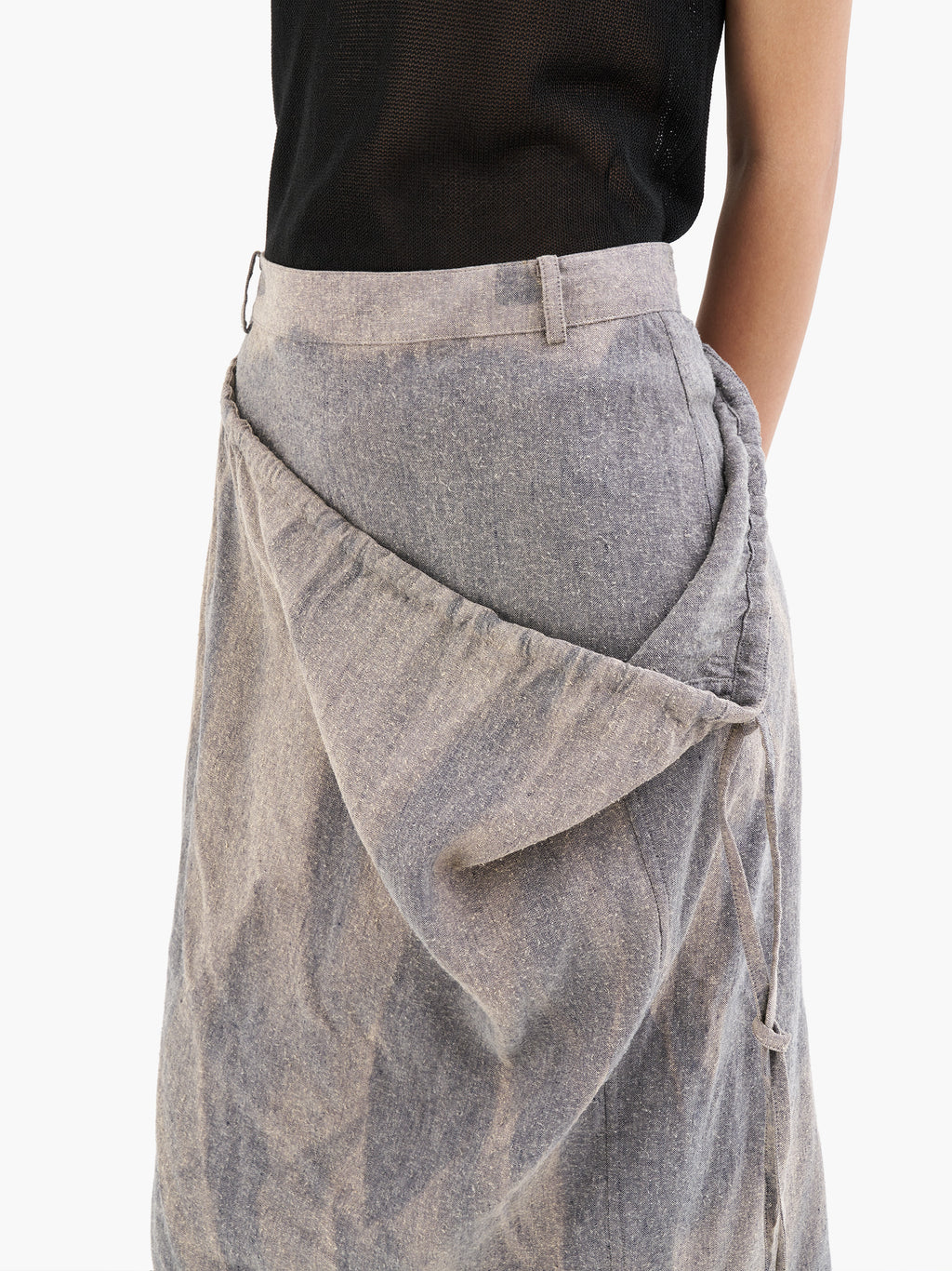 Jiyong Kim - Sun-Bleached Layered Skirt (Grey) product image 5 | TRAB K-Fashion Australia