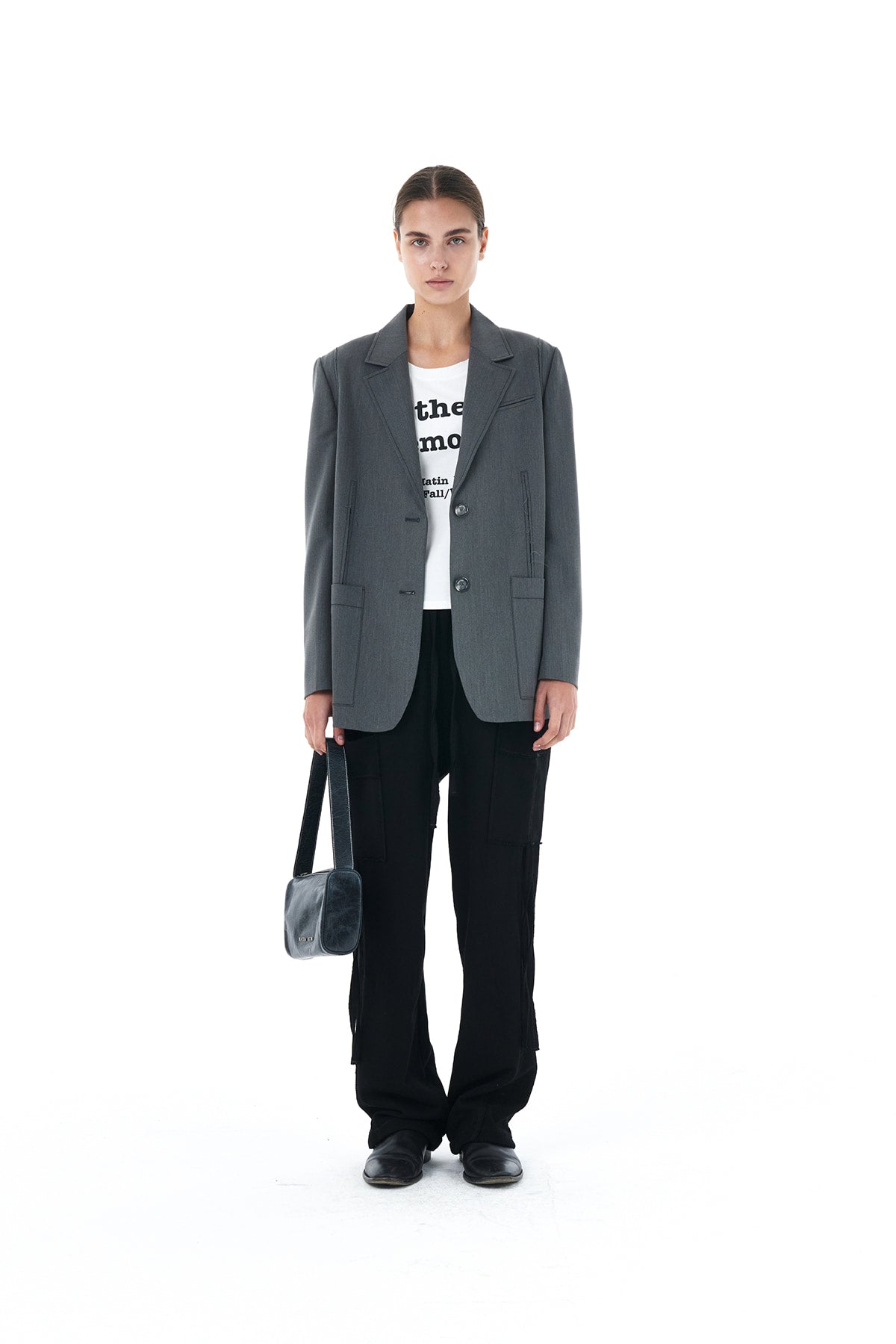 Matin Kim - Worker Cargo Pants (Black) product image 5 | TRAB K-Fashion Australia