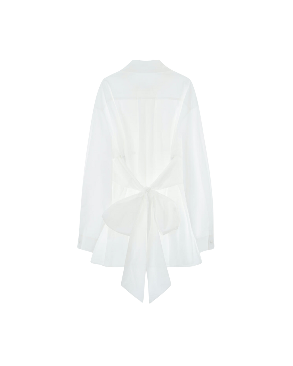 Kimhe Kim - Double Layered Cotton Shirt Dress (White) product image 7 | TRAB K-Fashion Australia