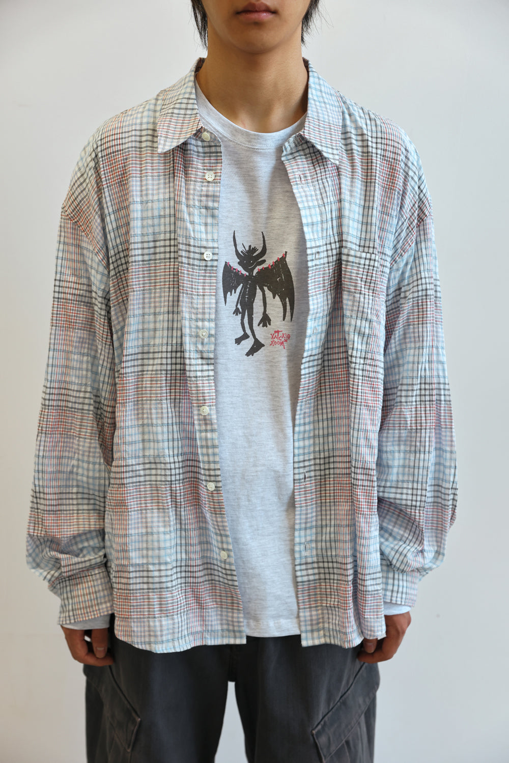 Hatchingroom - Classic Shirt Multi Check (White) product image 10 | TRAB K-Fashion Australia