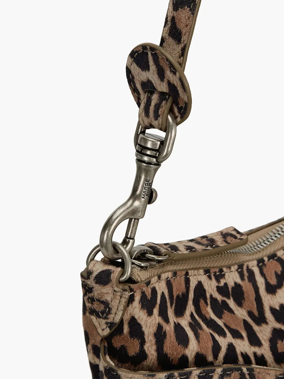 Marge Sherwood - Ribbon Pochette (Cream Leopard Suede) product image 9 | TRAB K-Fashion Australia
