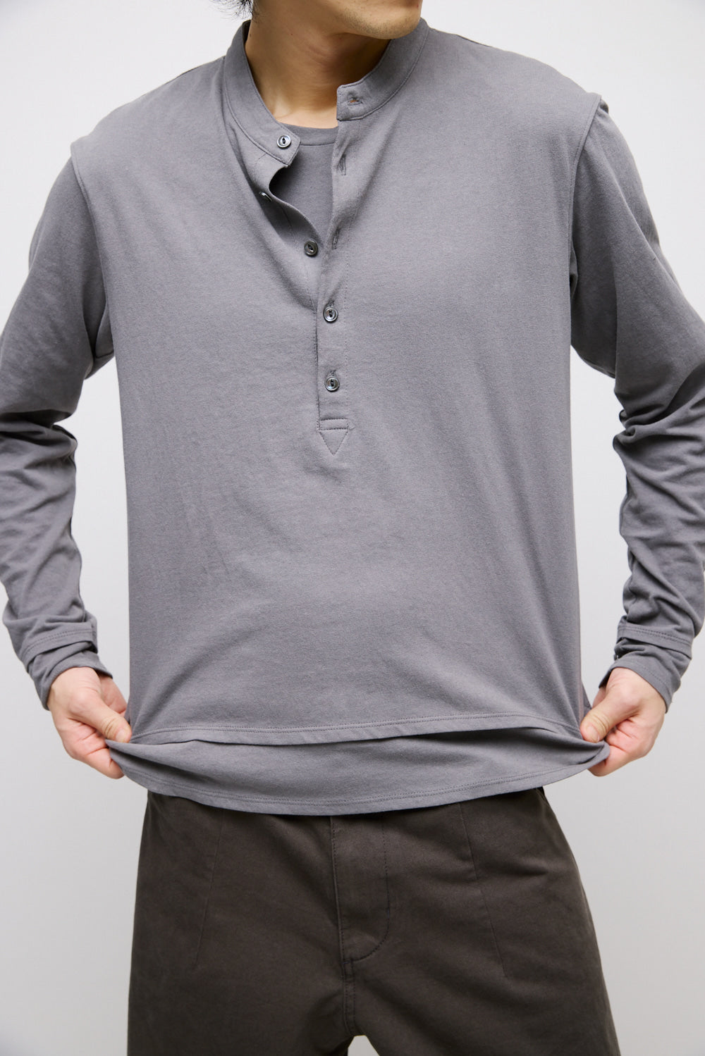Hatchingroom - Dual Front Tee (Grey) product image 8 | TRAB K-Fashion Australia