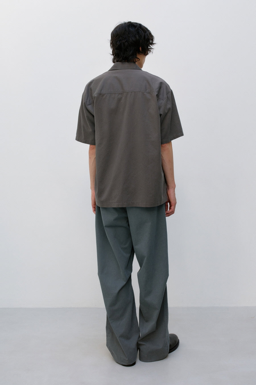 Insilence - Cotton Tencel Fatigue Shirt (Ash Brown) product image 4 | TRAB K-Fashion Australia
