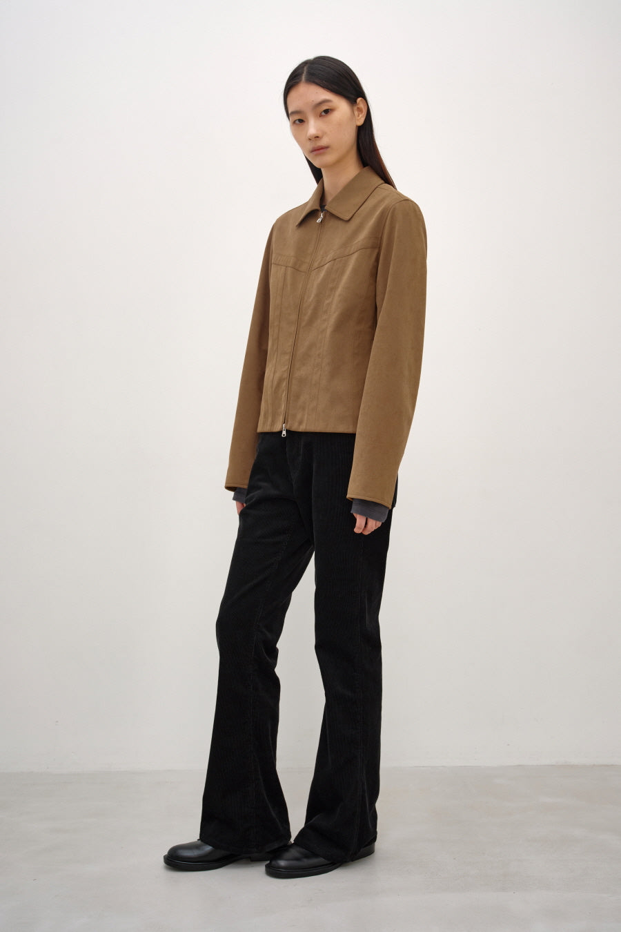 Insilence - Vintage Faux Suede Jacket (Camel) product image 4 | TRAB K-Fashion Australia