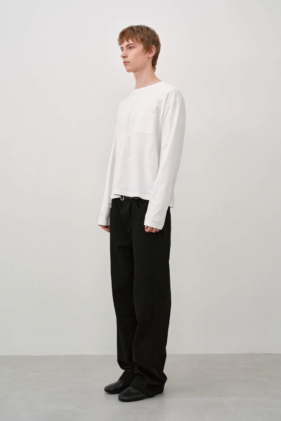 Insilence - Light Pitch Pocket Long Sleeve (White) product image 4 | TRAB K-Fashion Australia