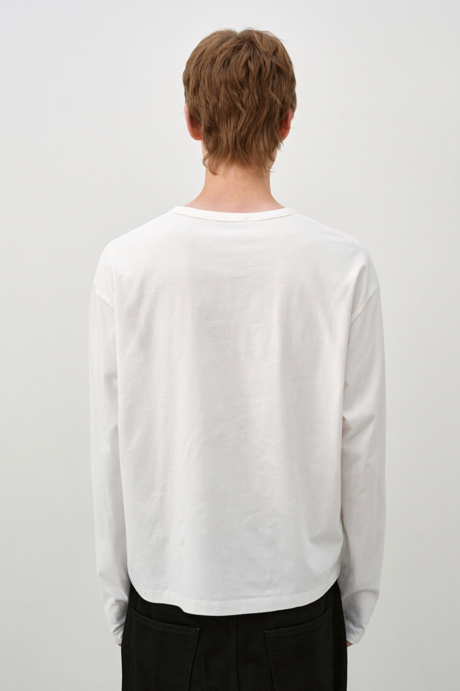 Insilence - Light Pitch Pocket Long Sleeve (White) product image 6 | TRAB K-Fashion Australia