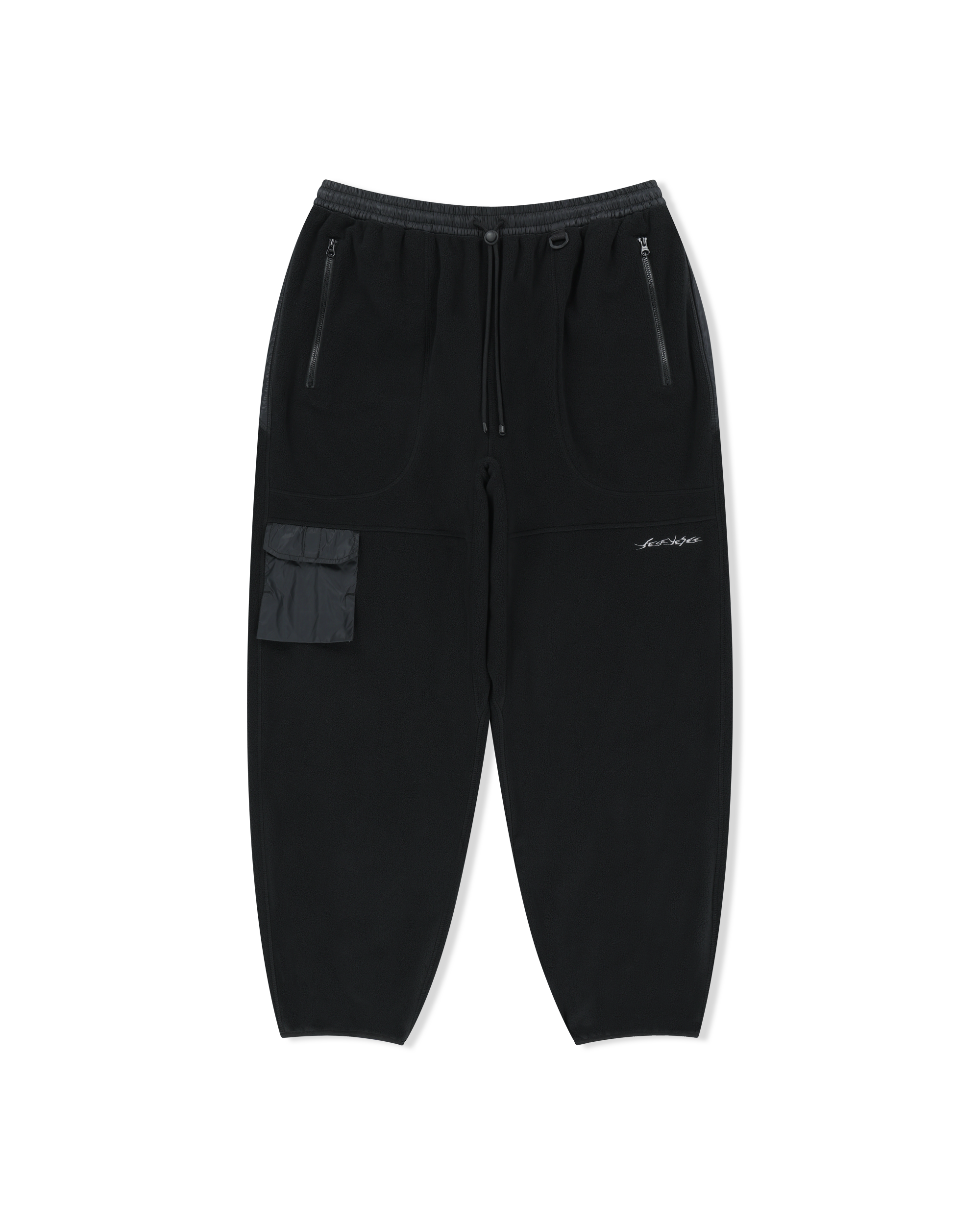 yeseyesee - Y.E.S Pocket Fleece Pants (Black) product image 1 | TRAB K-Fashion Australia