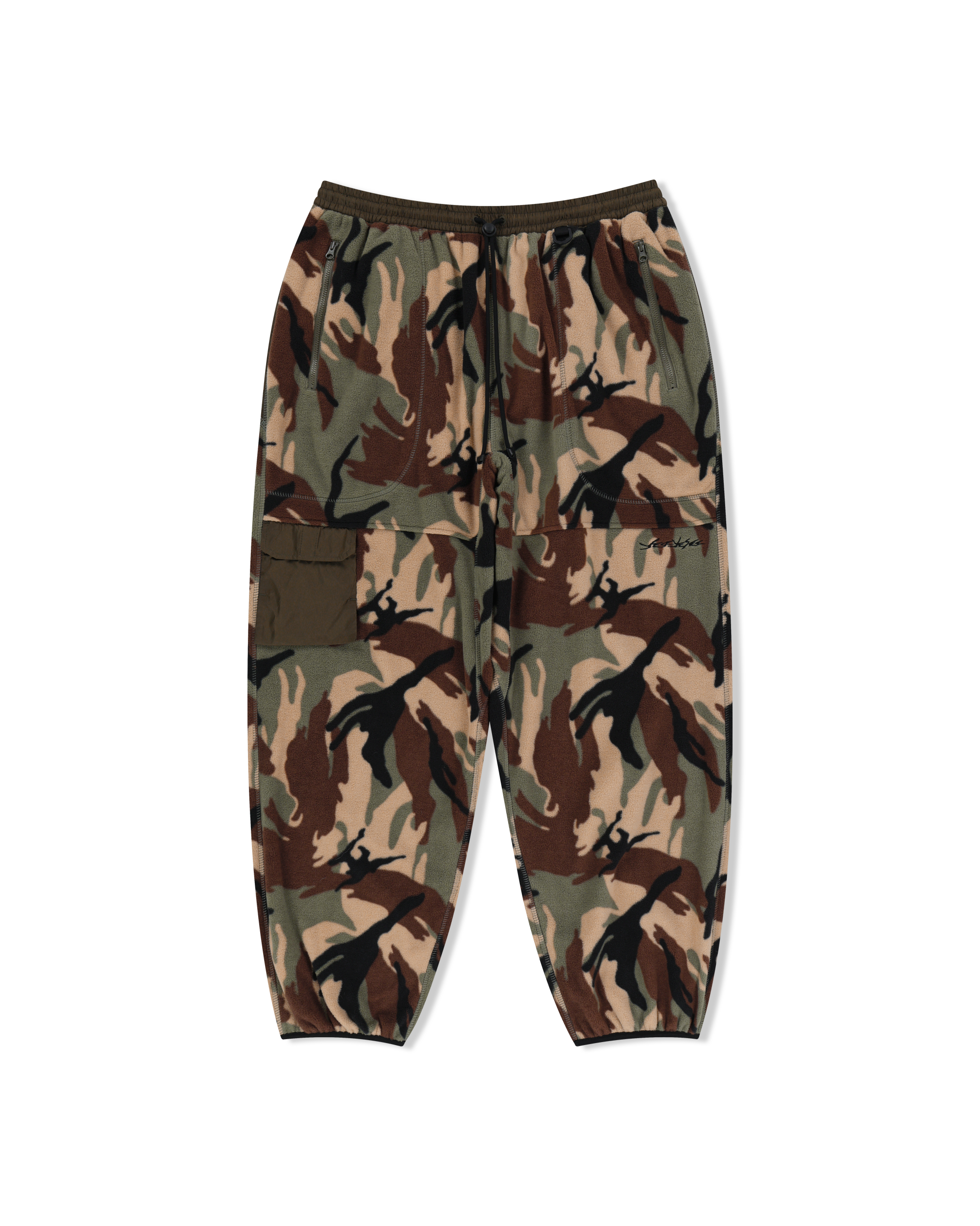 yeseyesee - Y.E.S Pocket Fleece Pants (Camo) product image 1 | TRAB K-Fashion Australia