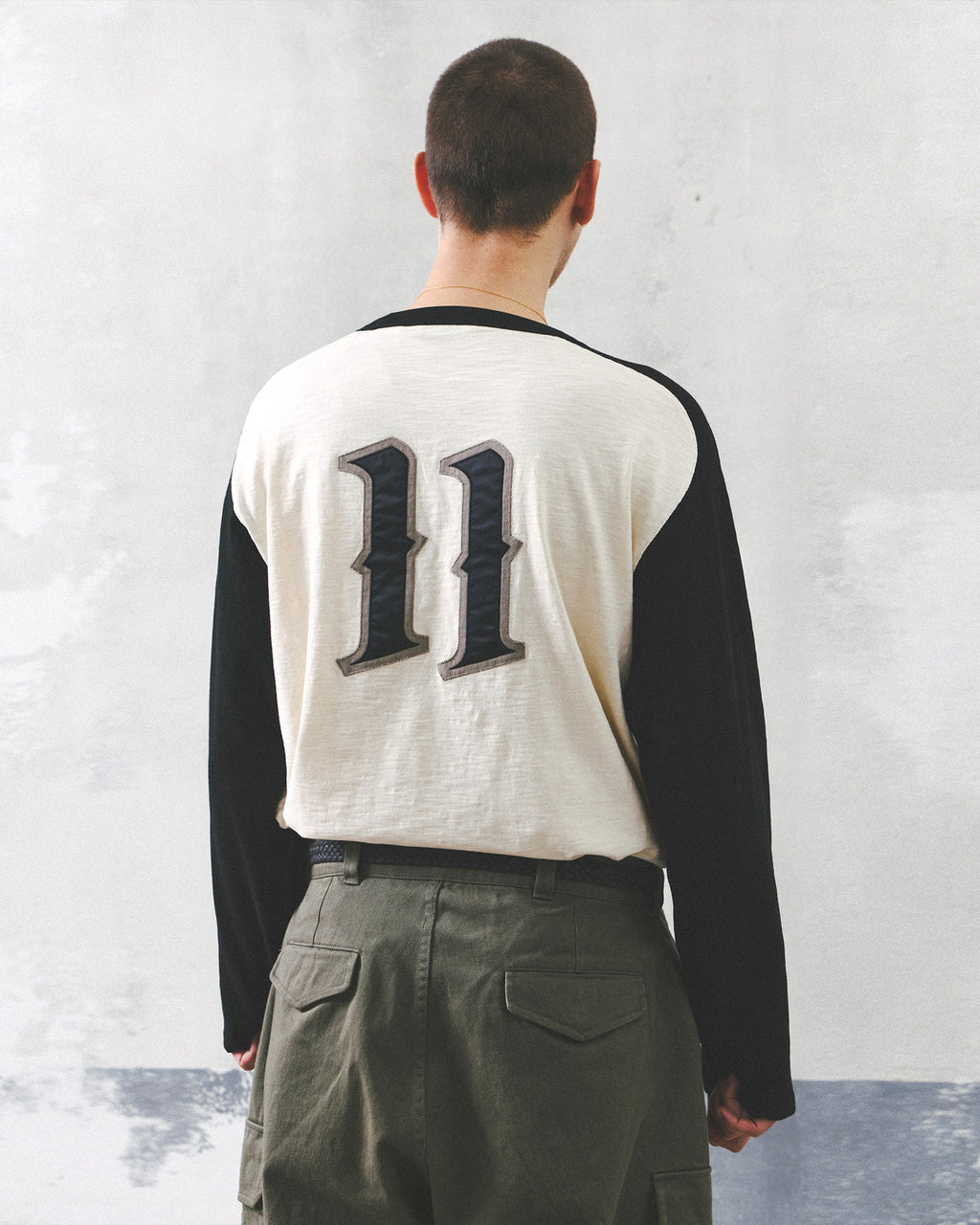 Eastlogue - 11 Ringer Raglan L.s T-shirts (Cream & Black) product image 3 | TRAB K-Fashion Australia
