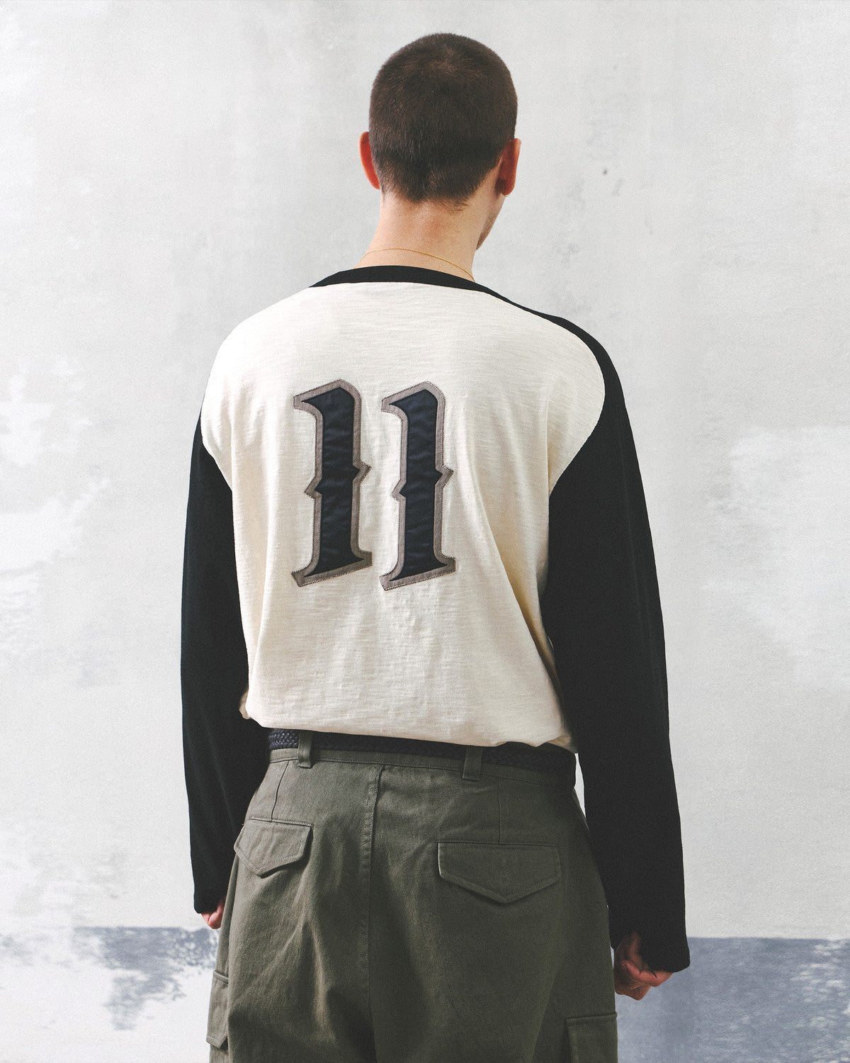 Eastlogue - 11 Ringer Raglan L.s T-shirts (Cream & Black) product image 3 | TRAB K-Fashion Australia