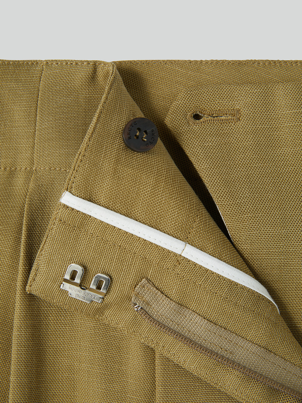 Recto - Linen Blend Pleated Pants (Beige Khaki) product image 7 | TRAB K-Fashion Australia