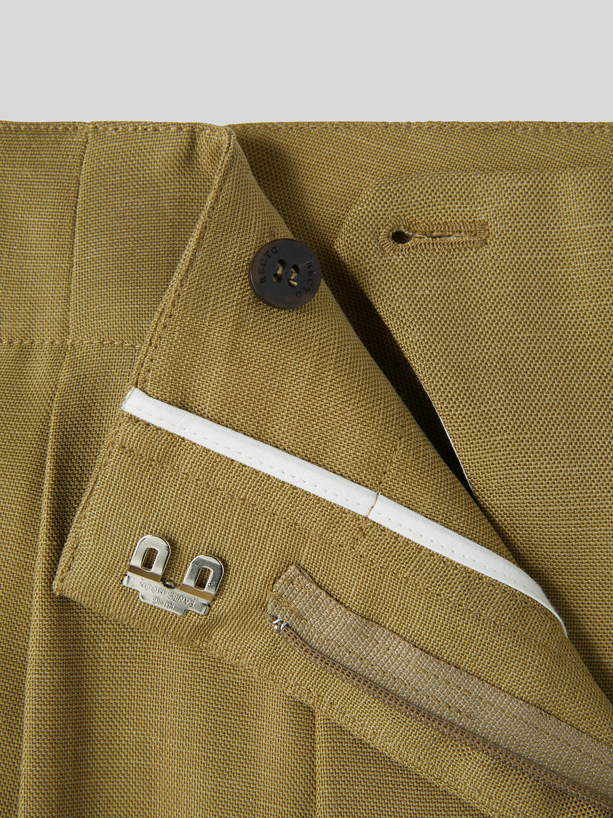 Recto - Linen Blend Pleated Pants (Beige Khaki) product image 7 | TRAB K-Fashion Australia