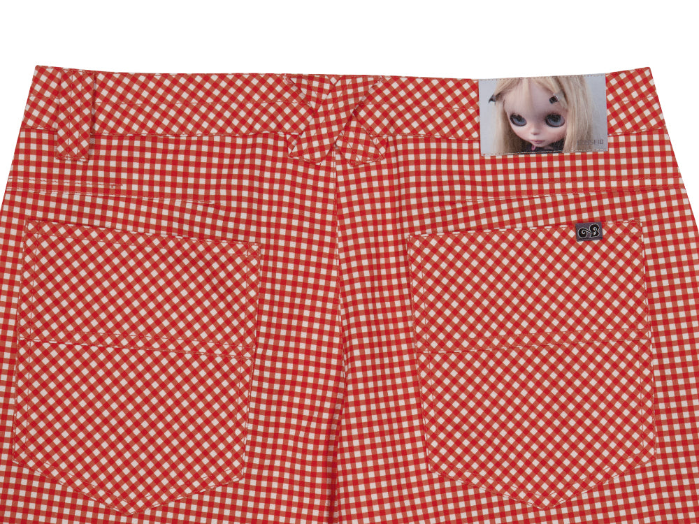 Coyseio - Coyseio X Blythe Check Boot Cut Pants (Red) product image 9 | TRAB K-Fashion Australia